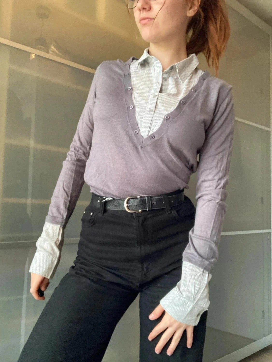 Petit pull chemise comptoir des cotonniers M